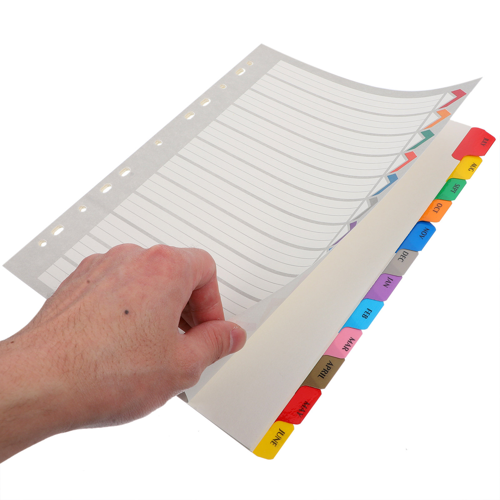 12 Yaprak İndeks Bölücüler, De - Tab Divider A4 incelemesi ve fiyatı