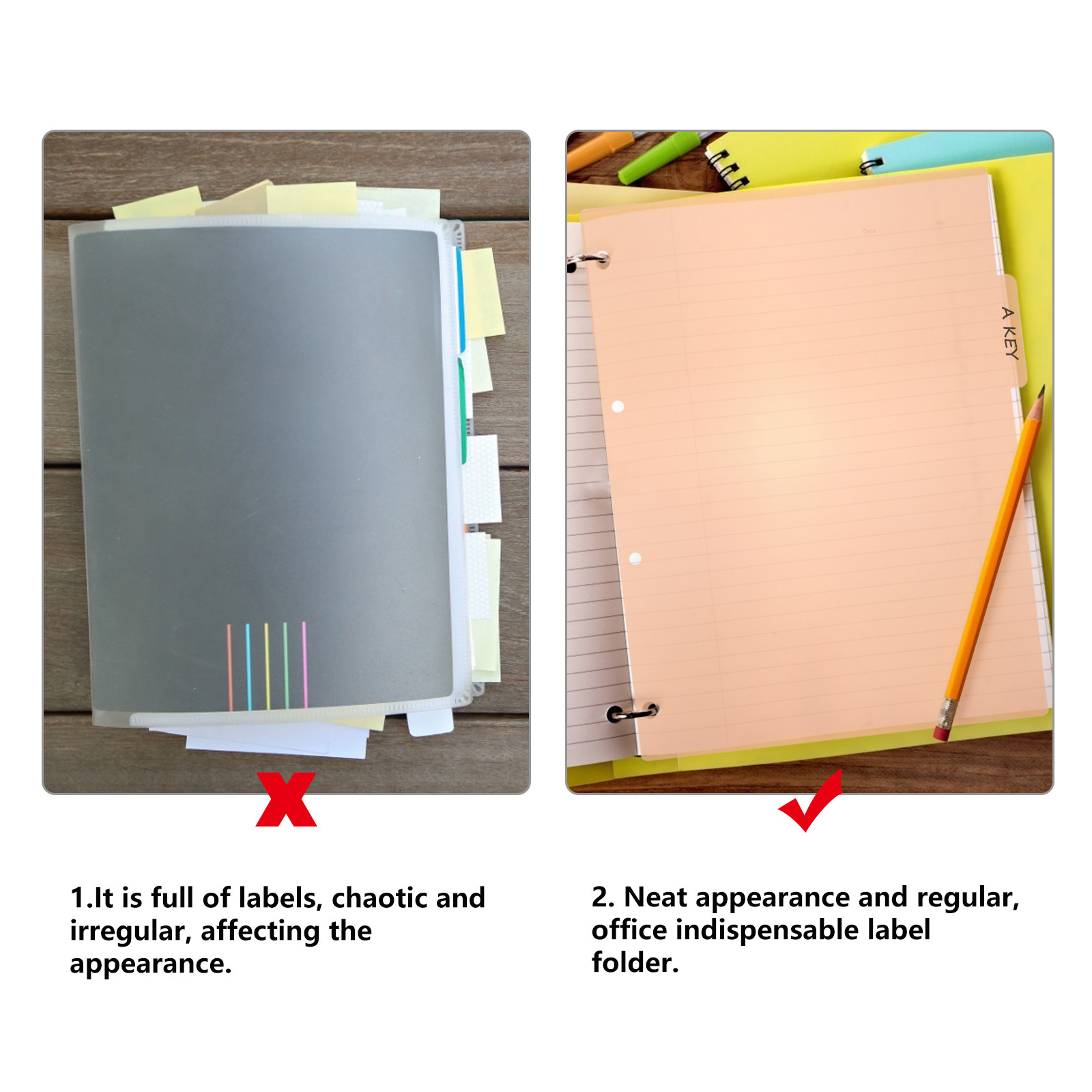 10 Adet Profesyonel Plastik Bö - Tab Divider A4 incelemesi ve fiyatı