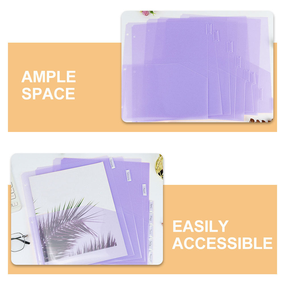 2 Set PP Plastik A4 Klasör Böl - Tab Divider A4 incelemesi ve fiyatı